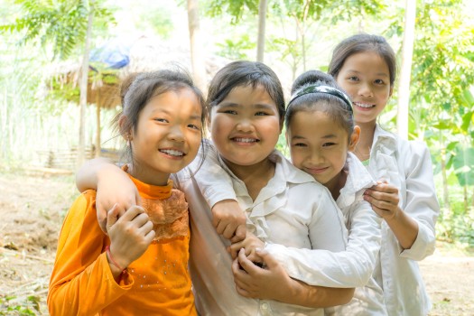 Des sourires, mais peu d'anglais