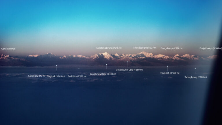 Langtang Himal flight Vol EY 52